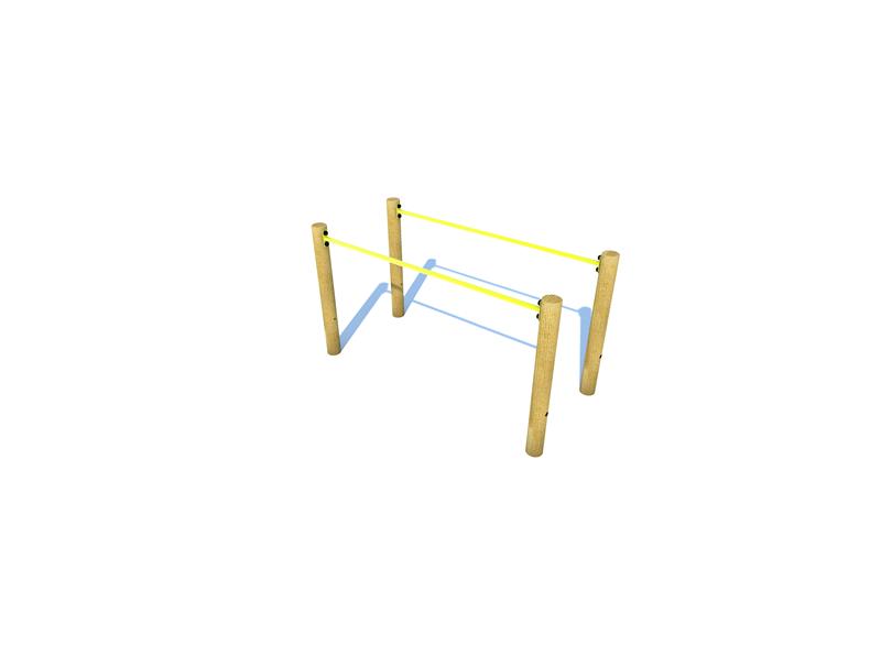 Technical render of a Parallel Bars